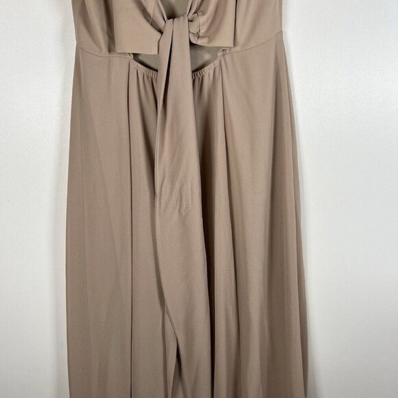 Show Me Your Mumu‎ Tan Lauren Tie Maxi Dress Women’s Size Small Wedding formal - Picture 7 of 12